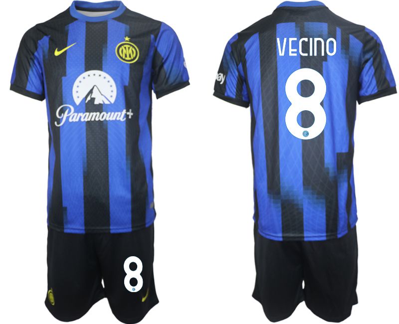Men 2023-2024 Club Inter Milan home blue #8 Soccer Jersey->->Soccer Club Jersey